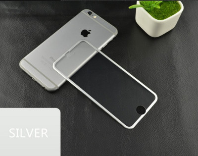 Скрийн протектори Скрийн протектори за Apple Iphone Скрийн протектор от закалено стъкло Full Screen за Apple iPhone 6 Plus 5.5 / Apple iPhone 6s Plus 5.5 сребриста алуминиева извита лайсна
